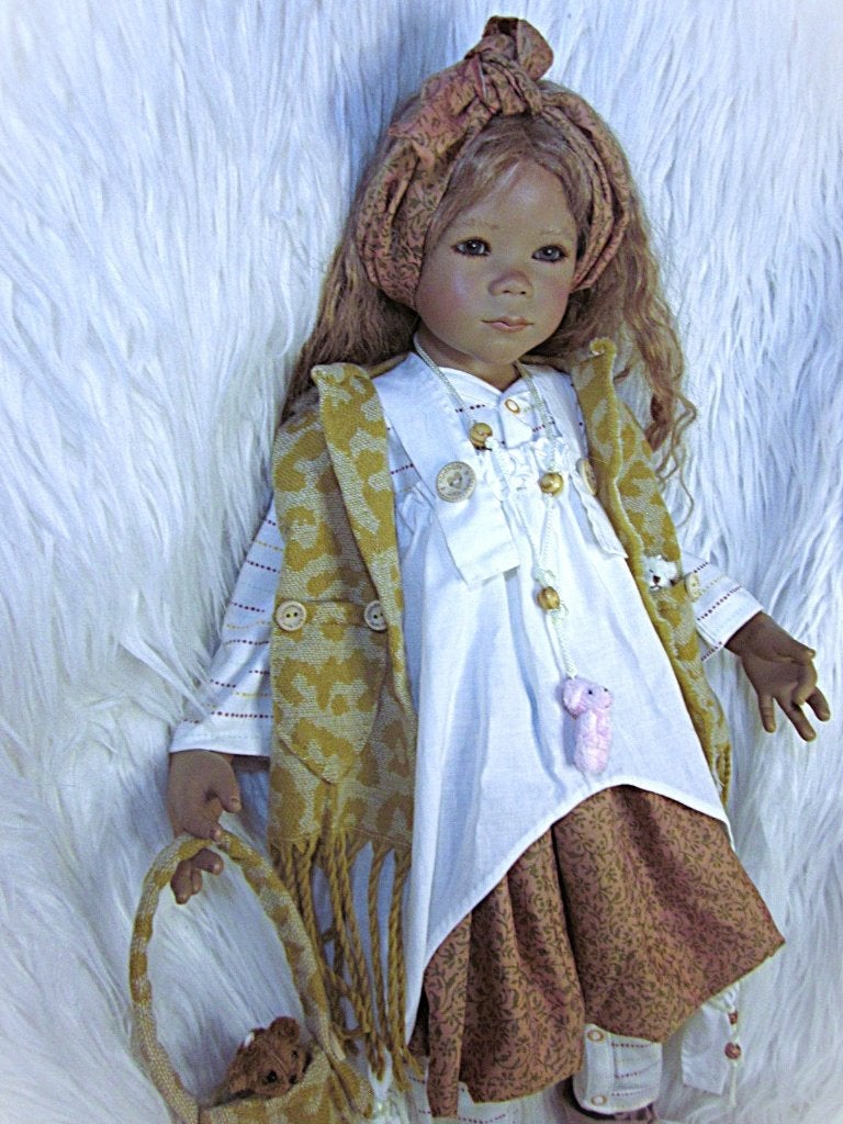 Outfit met beertjes voor 70 cm Himstedt Zwergnase poppen, Verzamelen, Poppen, Verzenden, Nieuw, Kleertjes