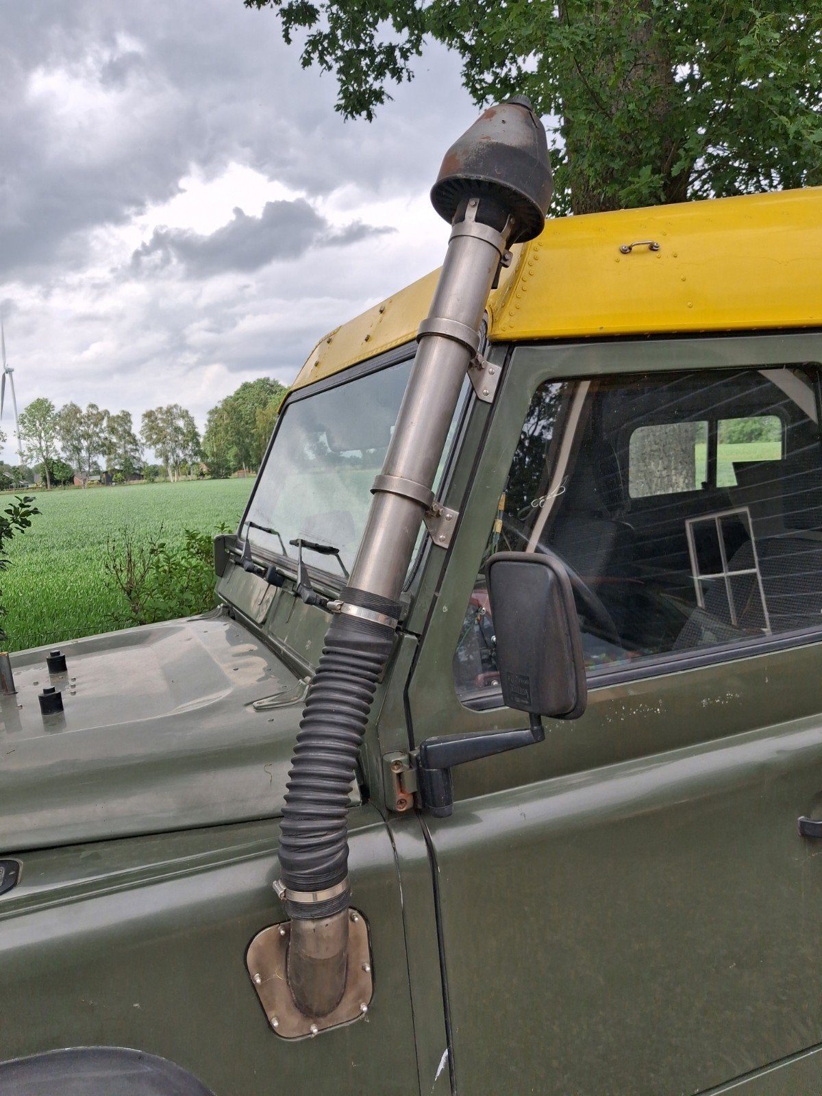 Handgemaakte RVS snorkel Land Rover Defender 110 200Tdi, Ophalen of Verzenden, Gebruikt, Land Rover