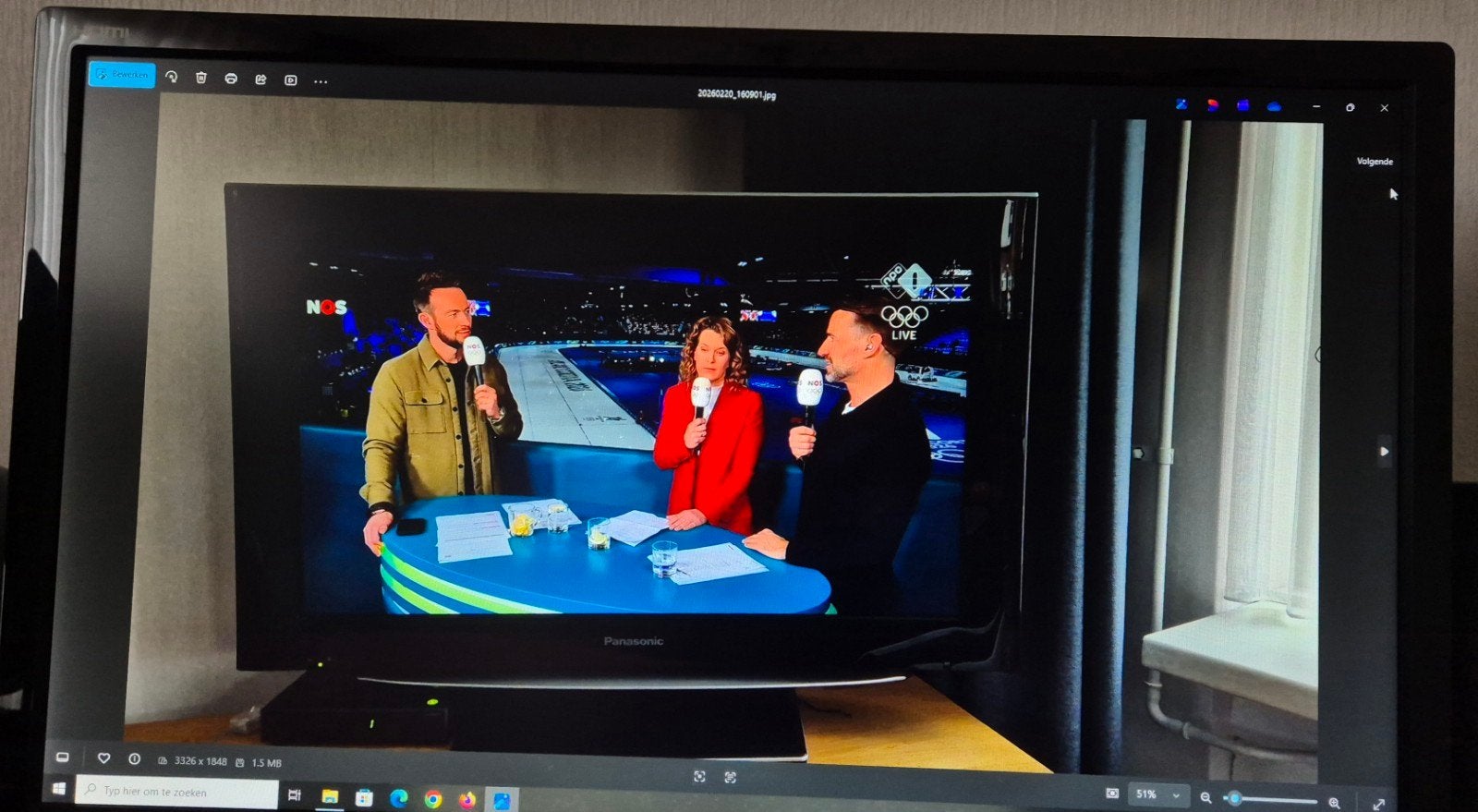 32 inch Panasonic lcd tv., Ophalen, Gebruikt, 60 tot 120 watt, Overige merken