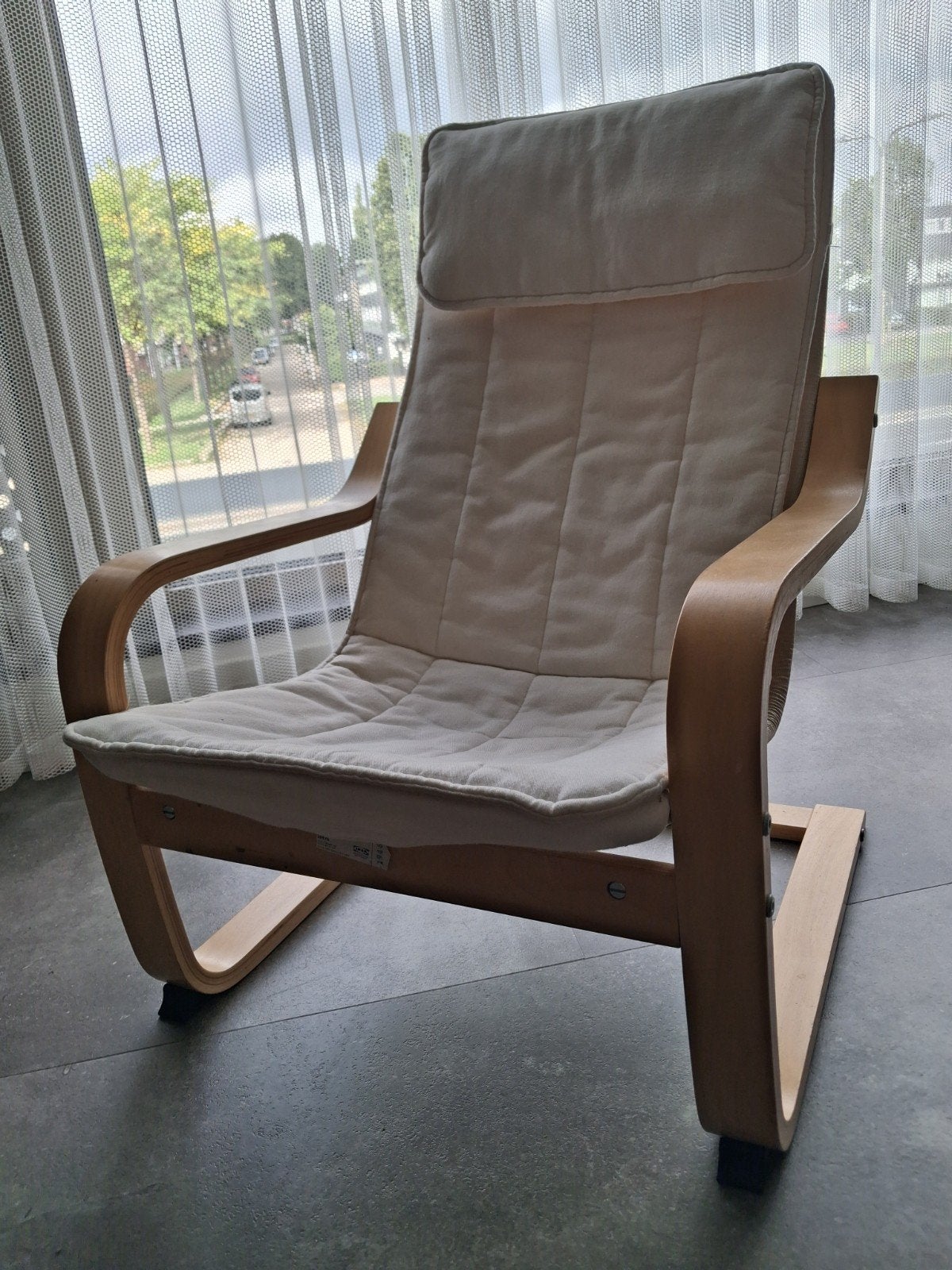 poang kinderfauteuil van ikea, Huis en Inrichting, Fauteuils, Ophalen, Minder dan 50 cm, 75 tot 100 cm, Zo goed als nieuw