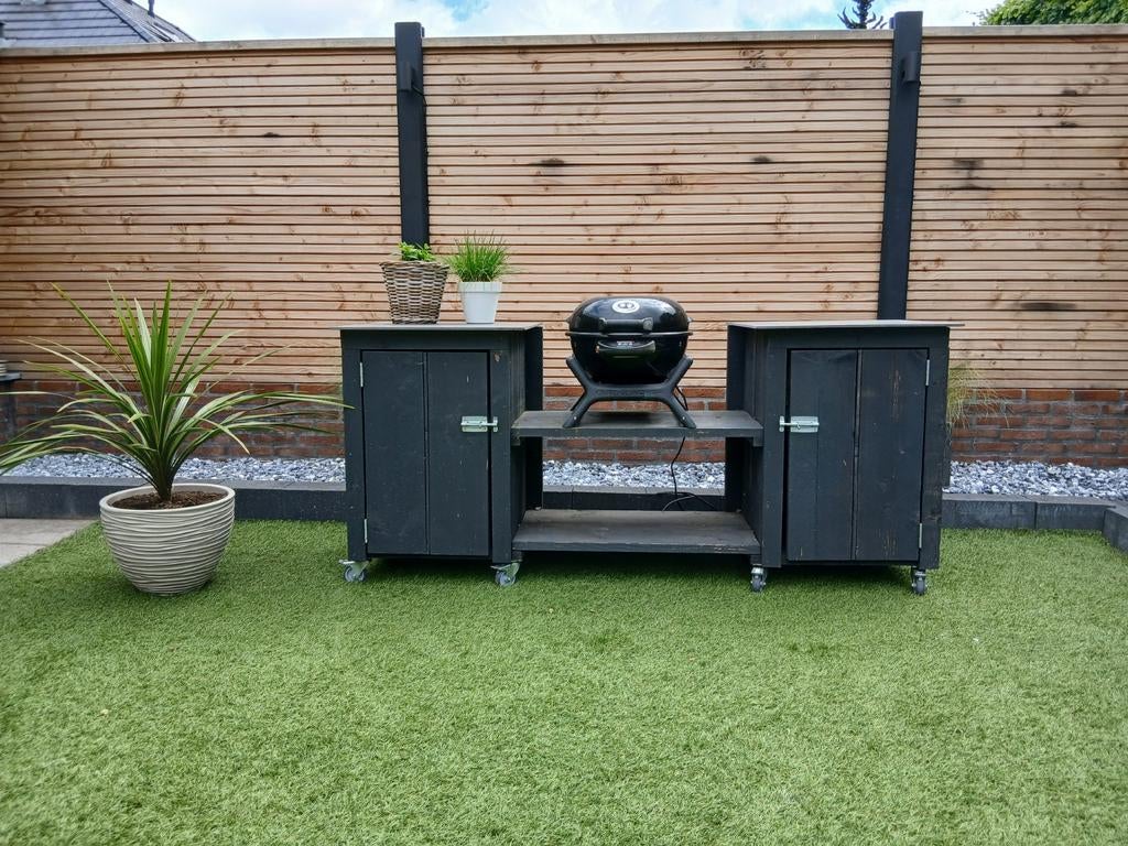 Steigerhouten bbqkast/buitenkeuken., Tuin en Terras, Buitenkeukens, Ophalen