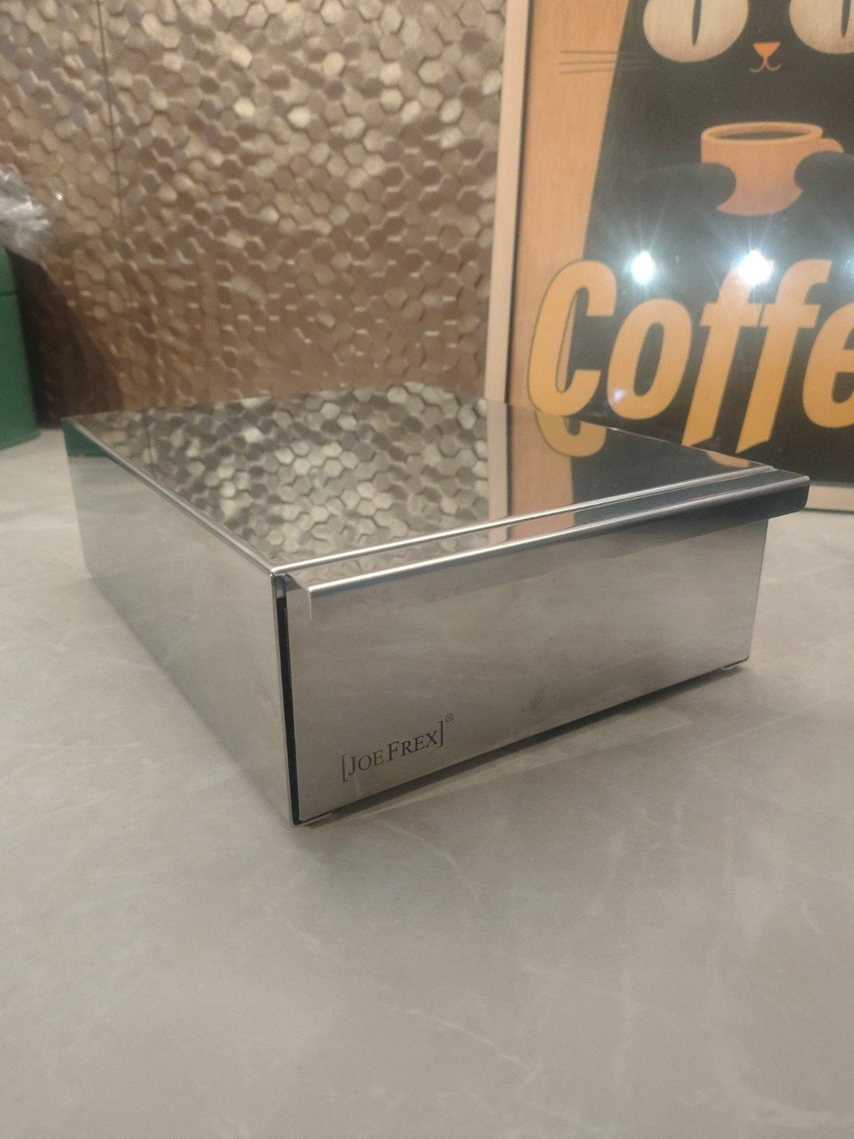 JOE FREX Koffie afklopbak RVS - Zo goed als nieuw, Overige modellen, Overige typen, Ophalen of Verzenden, Zo goed als nieuw