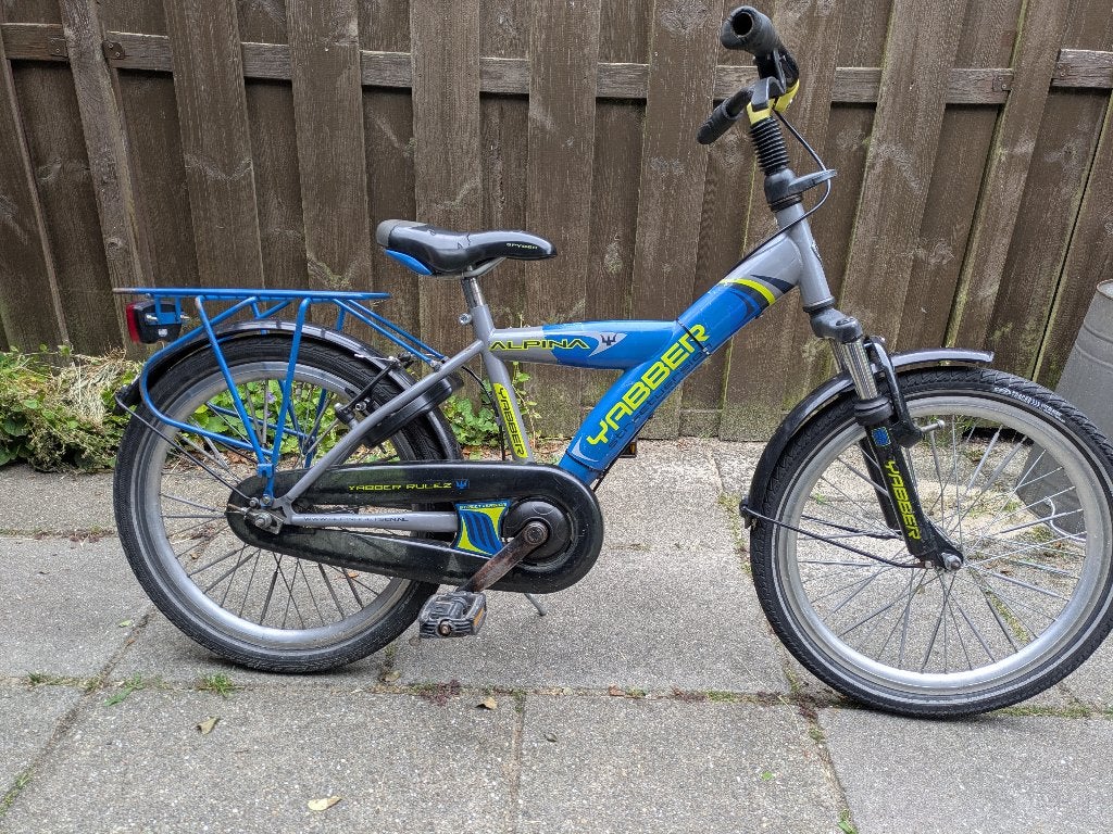 Yabber Kinderfiets 20 inch, Ophalen, Gebruikt, Alpina  yabber, Terugtraprem