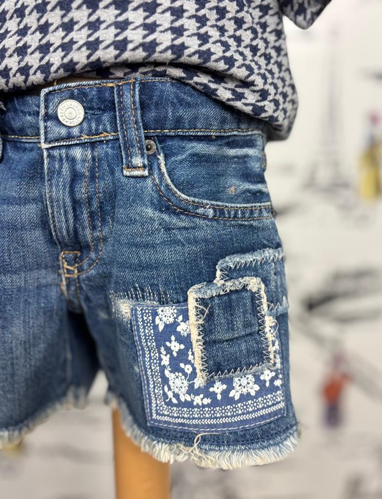 Ralph Lauren denim korte broek meisje maat 5 NIEUW, Kinderen en Baby's, Kinderkleding | Maat 110, Broek, Nieuw, Ralph Lauren, Verzenden