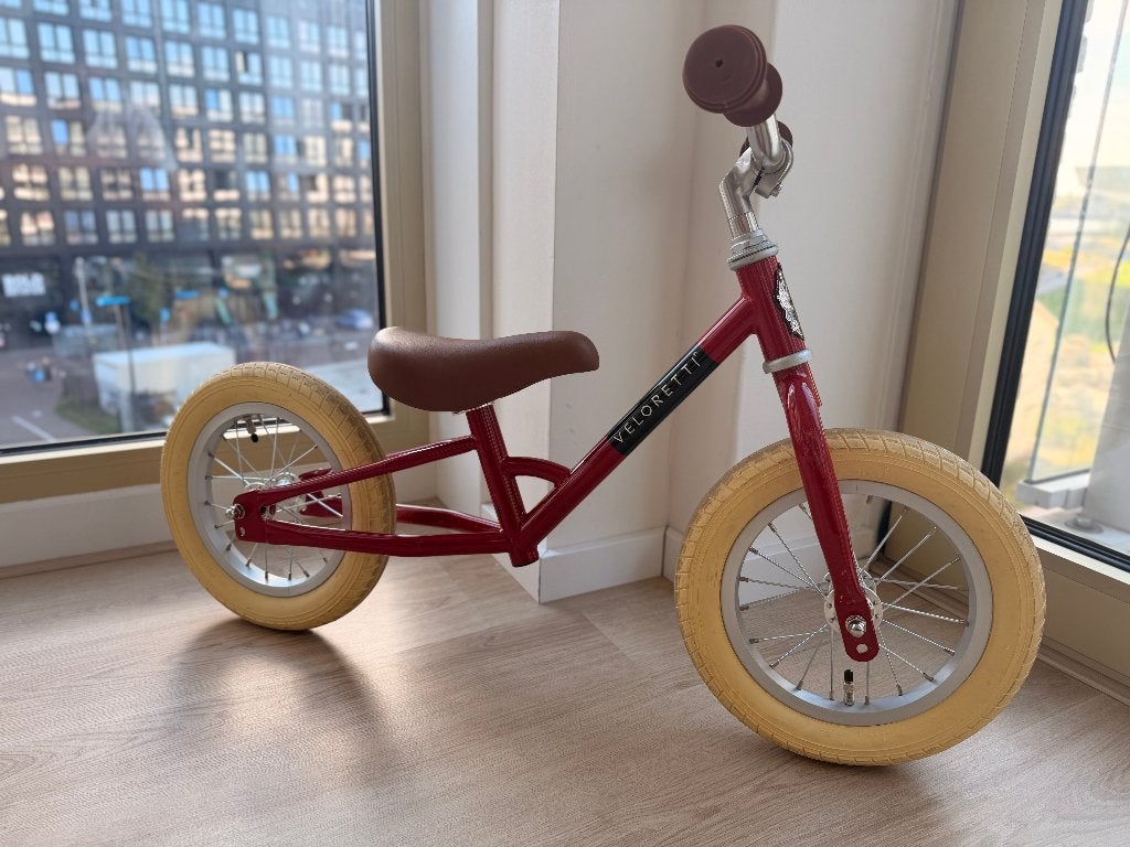 Veloretti mini loopfiets 12 inch - rood, Ophalen, Gebruikt, Minder dan 16 inch, Veloretti