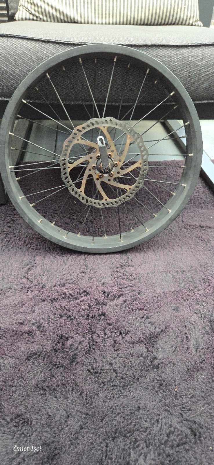 Fatbike velg met schijfrem, Ophalen of Verzenden, Gebruikt, Fatbike, Wiel