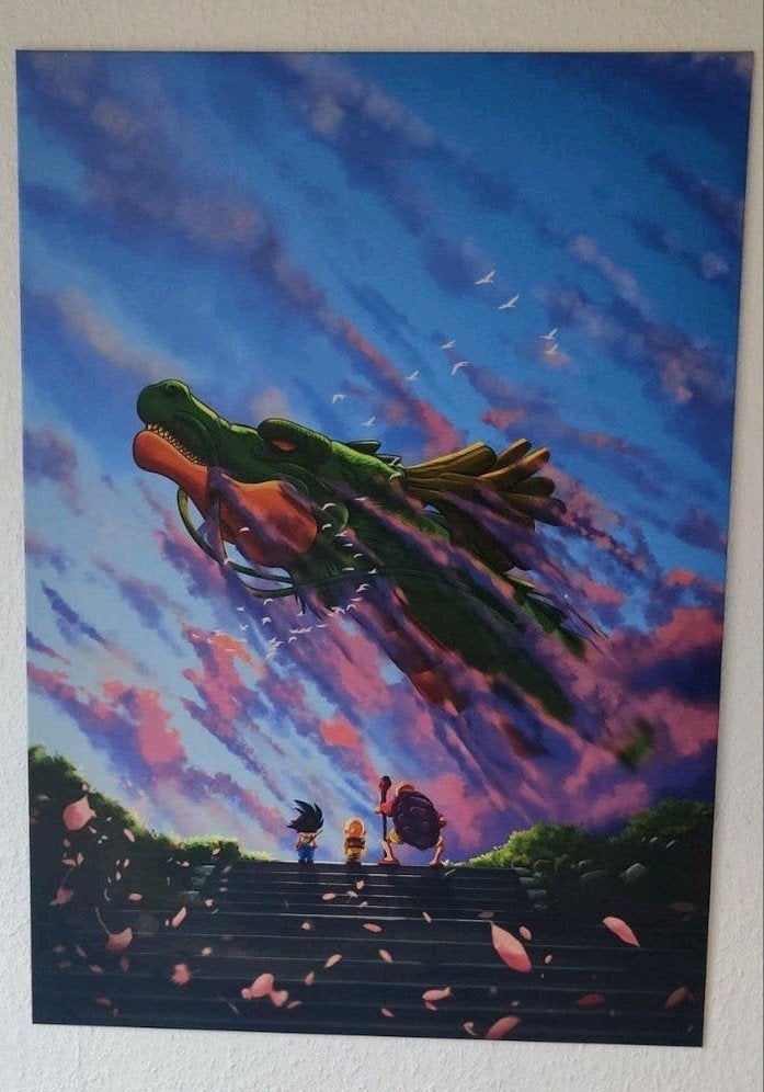 Displate Dragon Ball metalen poster L (67.5x48 cm) mat, Ophalen, 50 – 75, Minder dan 50 cm, Nieuw
