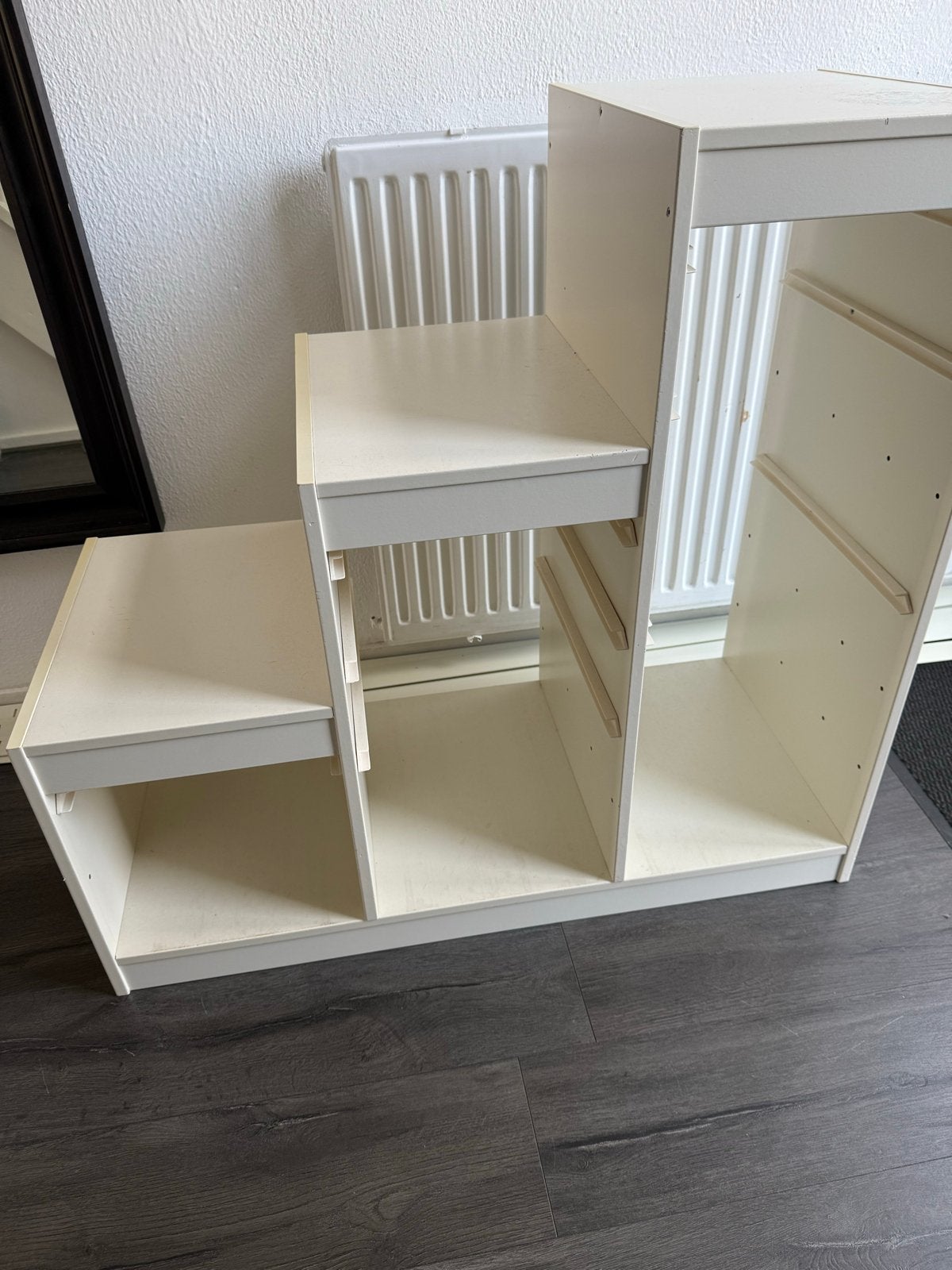 Witte trapkast / opbergkast met planken, Ophalen of Verzenden, Gebruikt
