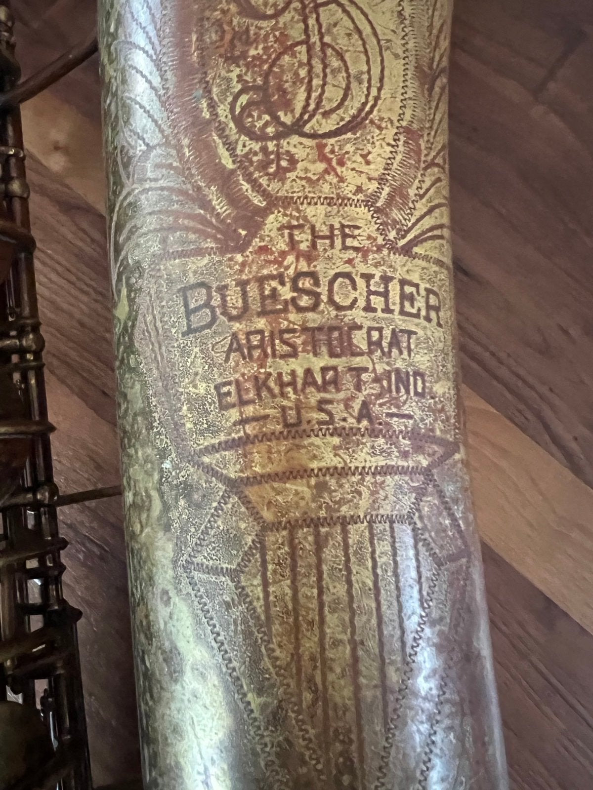 Bariton saxofoon, Muziek en Instrumenten, Ophalen, Gebruikt, Bariton, Met koffer
