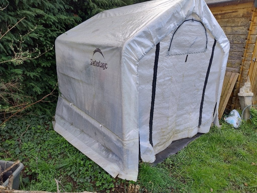Shelter Logic tuinkas kweekkas 180*180*180, Tuin en Terras, Kassen, Gebruikt, Folie, Kweekkas, Ophalen
