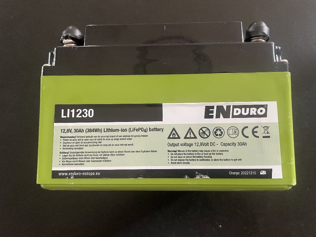 Enduro 12.8 V 30 Ah Lithium-ion (life PO4) Mover Batterij, Ophalen, Zo goed als nieuw