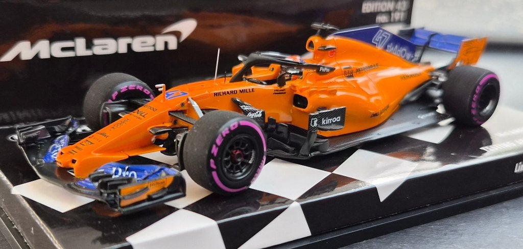 Minichamps McLaren MCL33 #47 Lando Norris 1:43 Testing 2018, Ophalen of Verzenden, Nieuw, Auto, MiniChamps