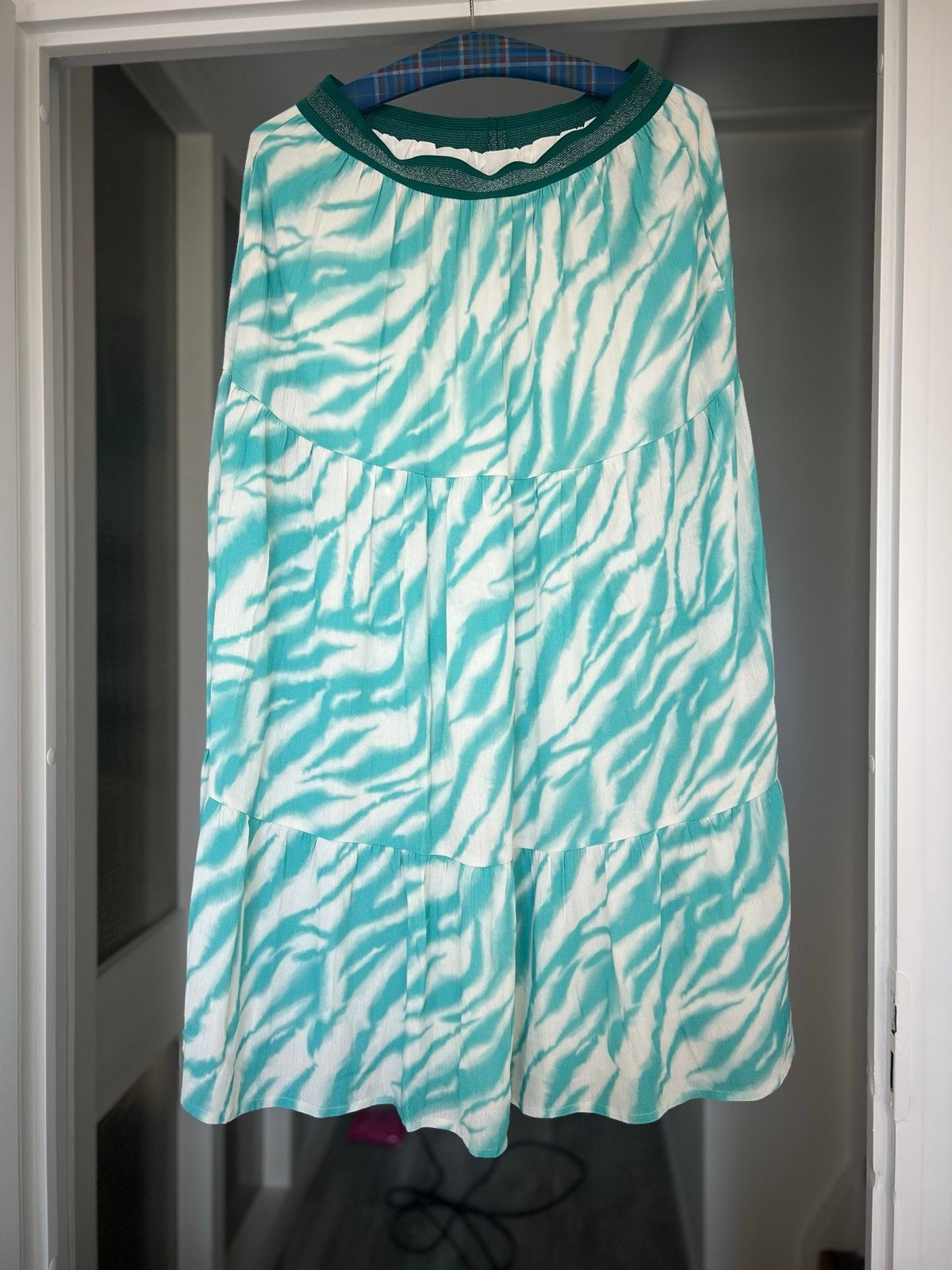 Anna Blue  Zebra Print Rok Maat M, Kleding | Dames, Rokken, Maat 38/40 (M), Blauw, Nieuw, Ophalen of Verzenden