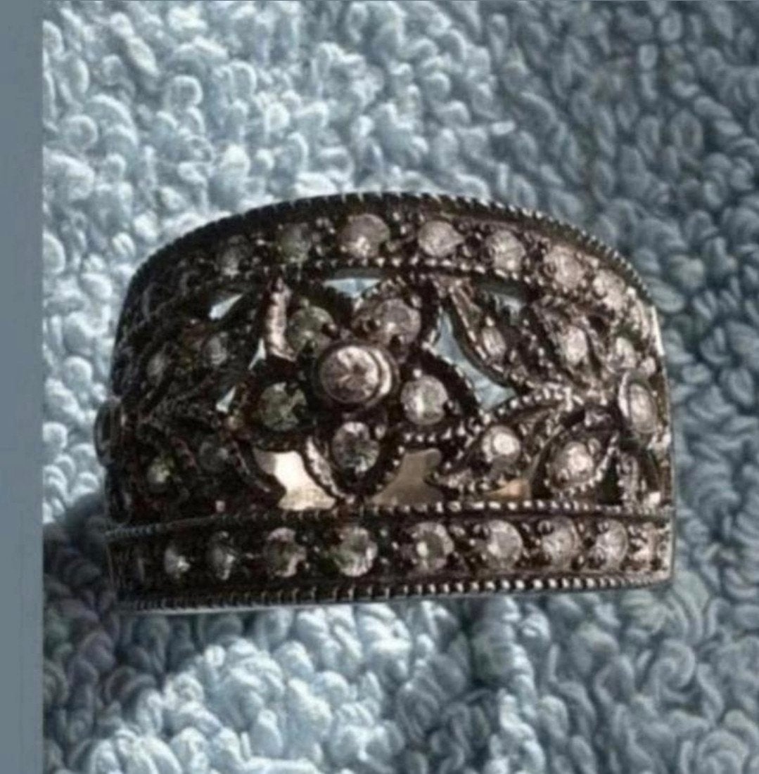 Prachtige zilveren brede boho ring, Sieraden, Tassen en Uiterlijk, Ringen, 19 tot 20, Ophalen of Verzenden, Zo goed als nieuw