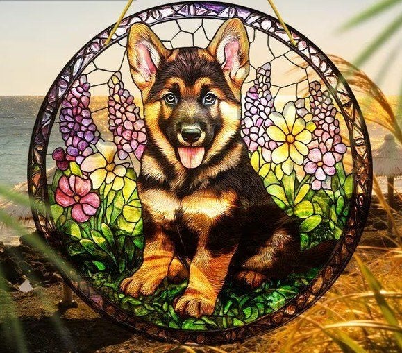 Raamhanger duitse herder puppy, Verzenden, Nieuw