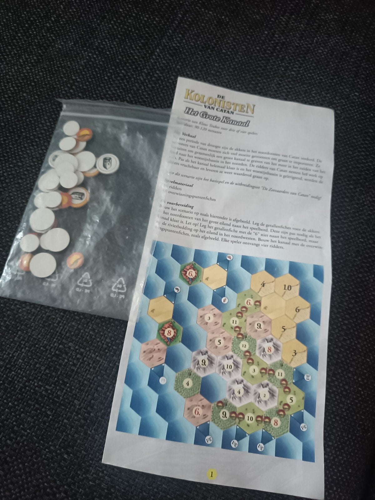 Kolonisten van Catan: Het Grote Kanaal uitbreiding, Drie of vier spelers, Ophalen of Verzenden, Zo goed als nieuw, 999 Games