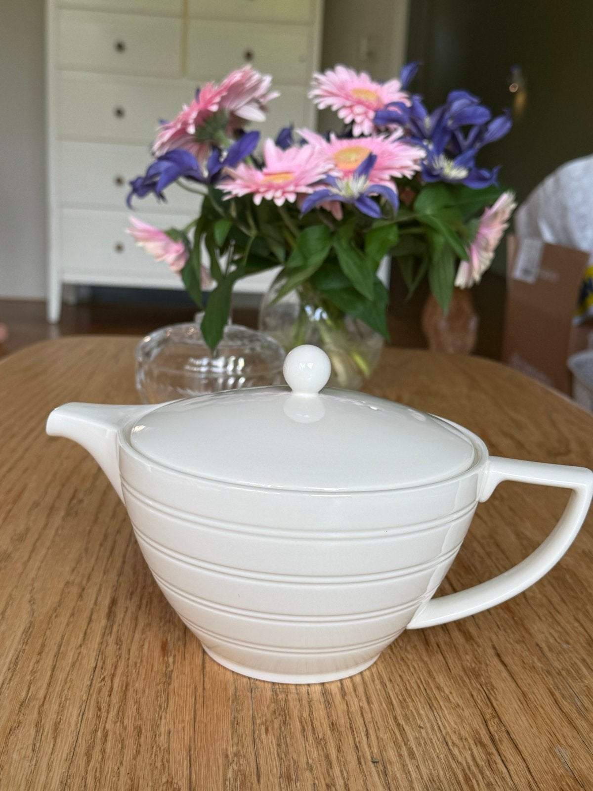 Jasper Conran Wedgwood theepot in perfecte staat, Ophalen of Verzenden, Zo goed als nieuw, Theepot, Modern