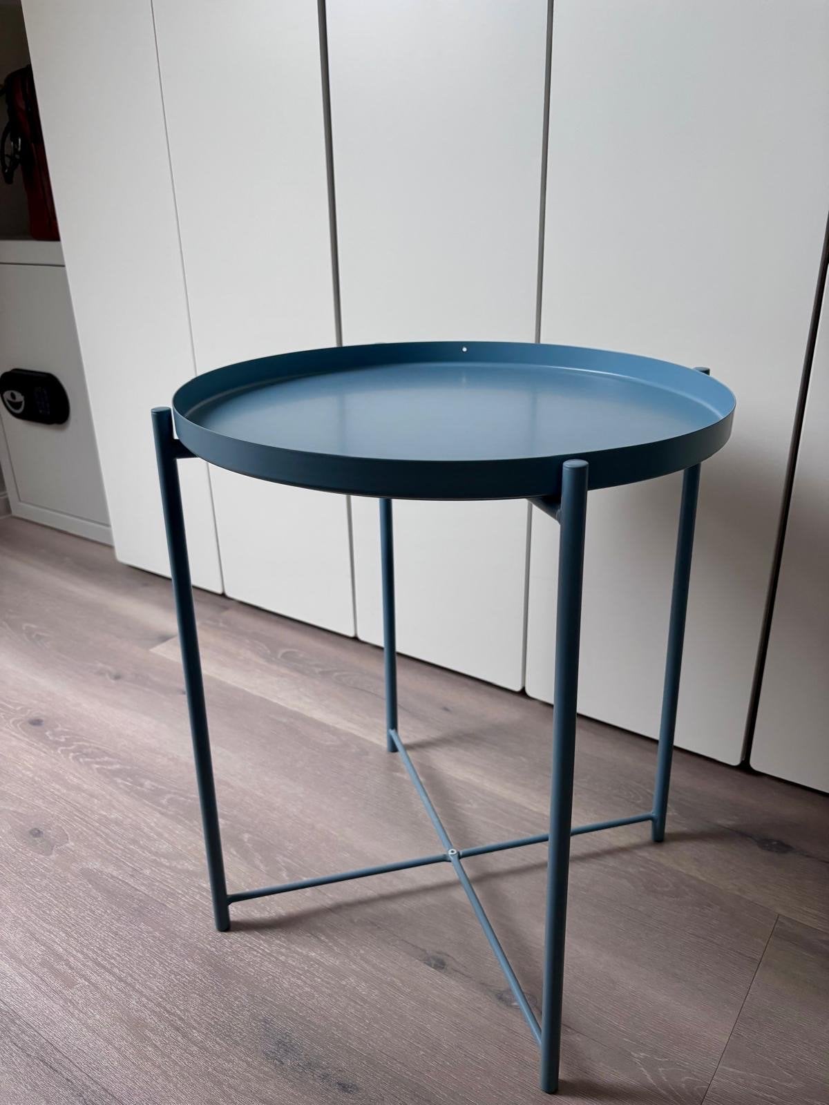 IKEA Gladom bijzettafel - Zo goed als nieuw, Metaal of Aluminium, Rond, Zo goed als nieuw, Ophalen
