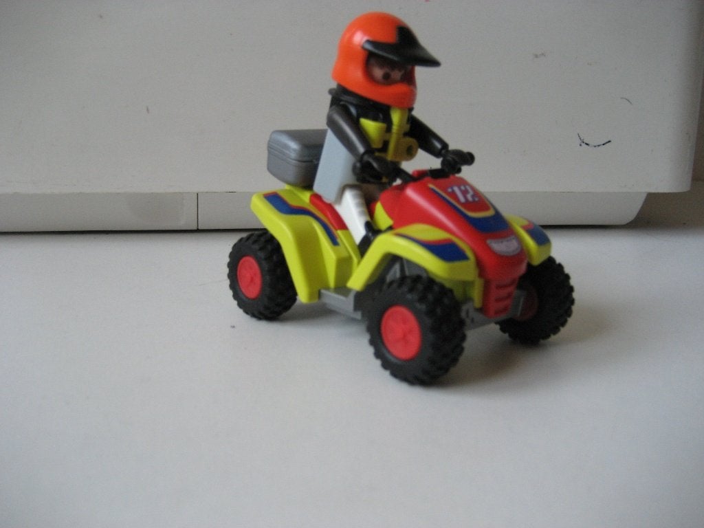 playmobil quad met coureur, Ophalen of Verzenden, Zo goed als nieuw