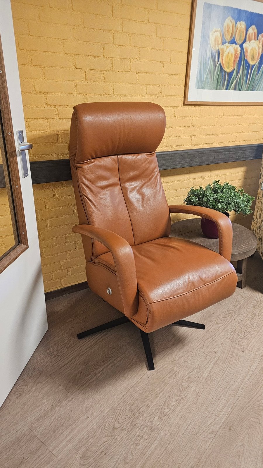 Foto 6 van Leren relaxfauteuil – zo goed als nieuw