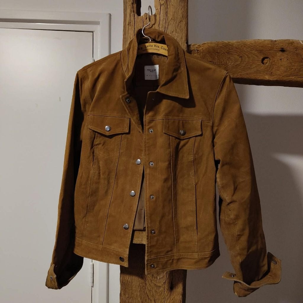 VeroModa Herenjack van echt leer, Kleding | Heren, Bruin, Verzenden, Maat 56/58 (XL), Zo goed als nieuw