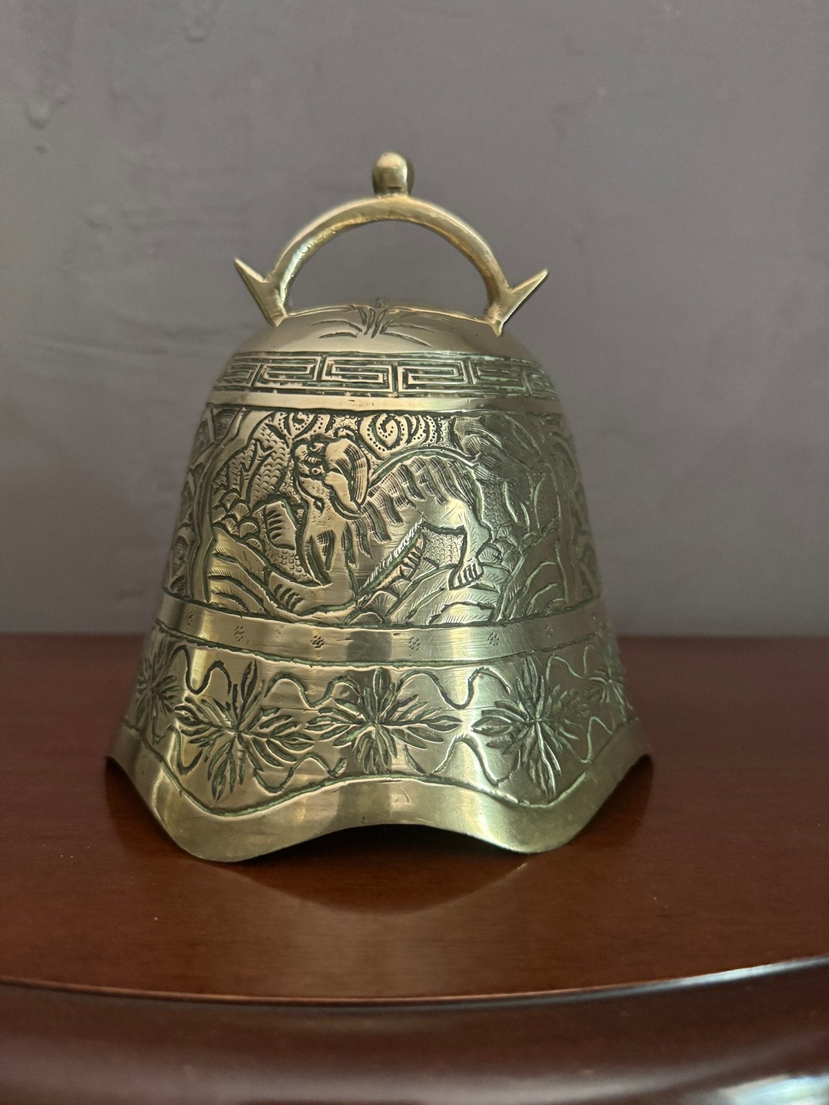 Antieke koperen tembelbel/gong azie/china rituele gong, Ophalen of Verzenden, Koper