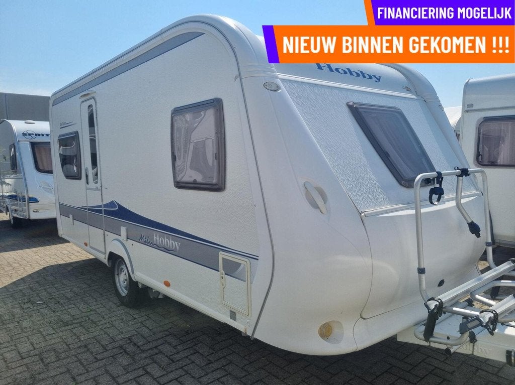 HOBBY DE LUXE 460 UFE MOVER + VOORTENT + FRANSBED +FIETSENDR, Caravans en Kamperen, Caravans, Rondzit, Hobby, Bedrijf, 6 tot 7 meter