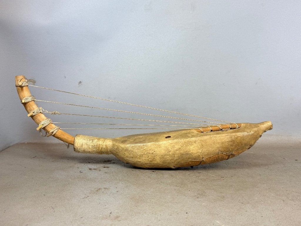 260722 Afrikaans Traditional Rare Bamileke harp - Cameroon., Antiek en Kunst, Ophalen of Verzenden