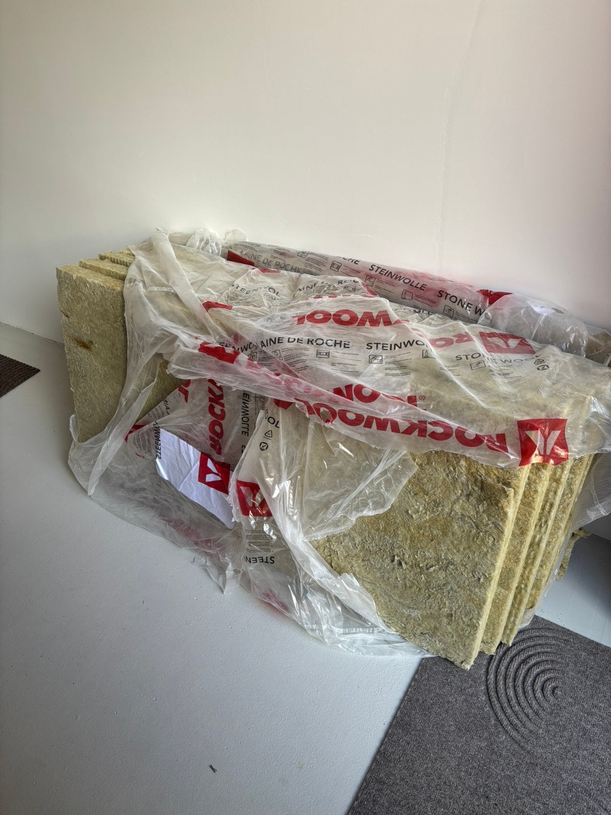 Rockwool isolatie 6 stuks 120x60x5, Ophalen, 4 tot 8 cm, Steenwol, Zo goed als nieuw