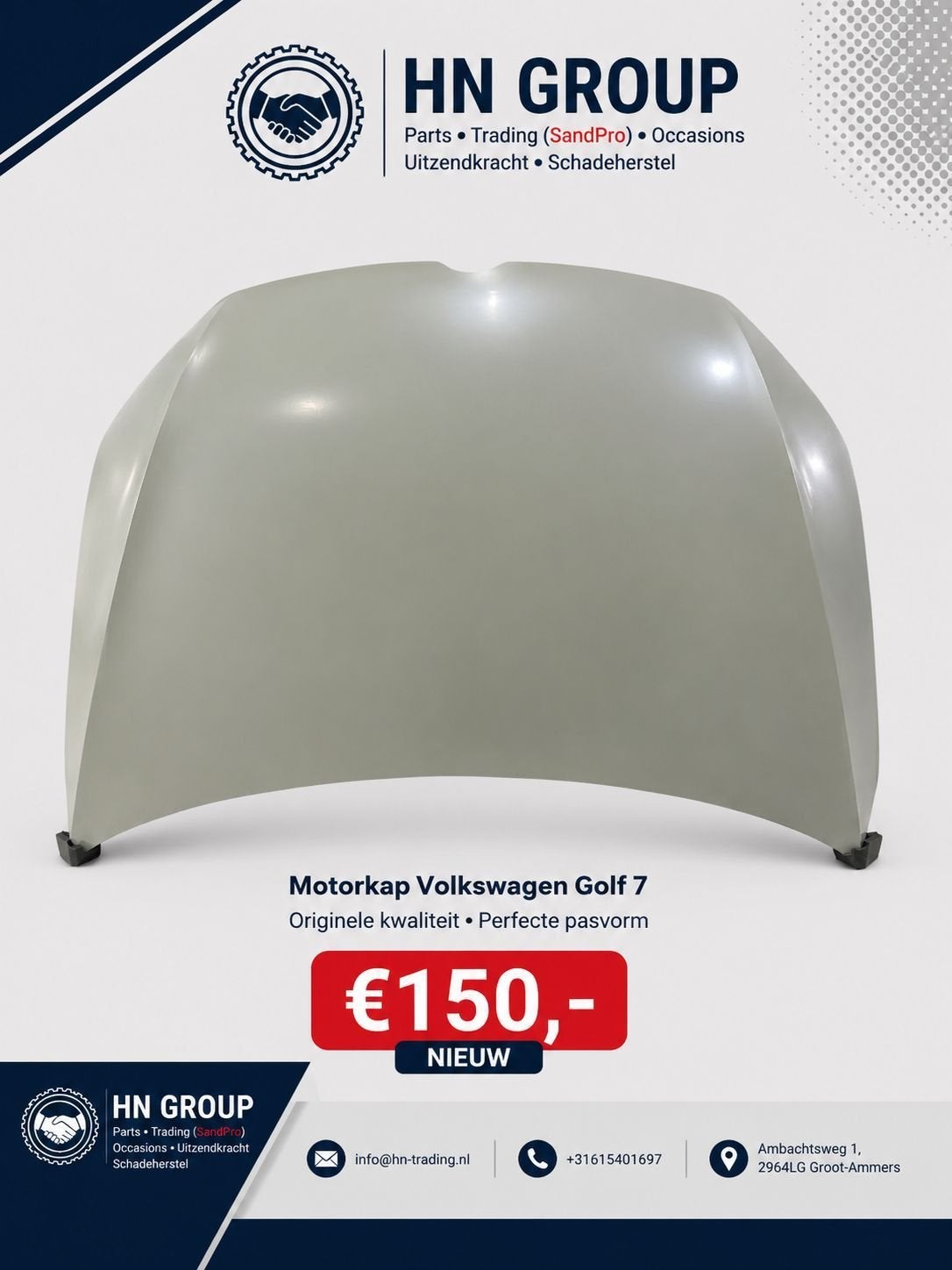 Motorkap Volkswagen Golf 7 Nieuw, -, Volkswagen, -, Nieuw