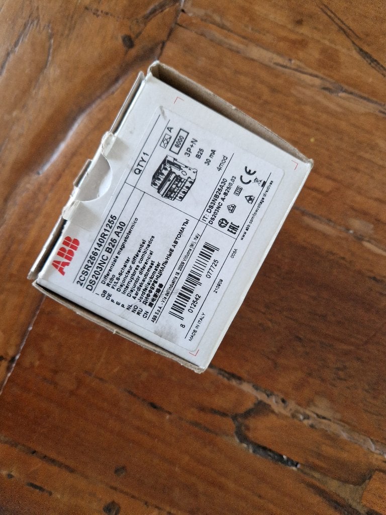 Abb aardlekautomaat b25 type a 30ma 4polig, Ophalen of Verzenden, Nieuw, Overige typen