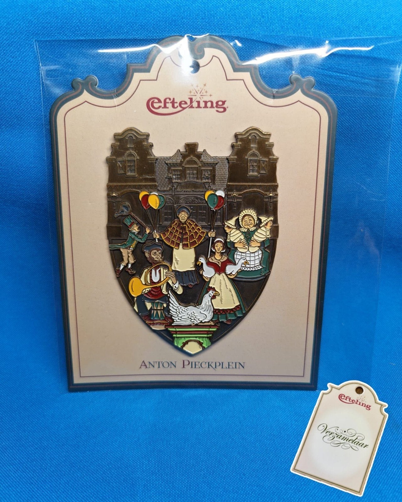 Efteling Reuzenpin Anton Pieck plein nieuw op kaartje, Verzamelen, Ophalen of Verzenden, Nieuw, Button of Speldje