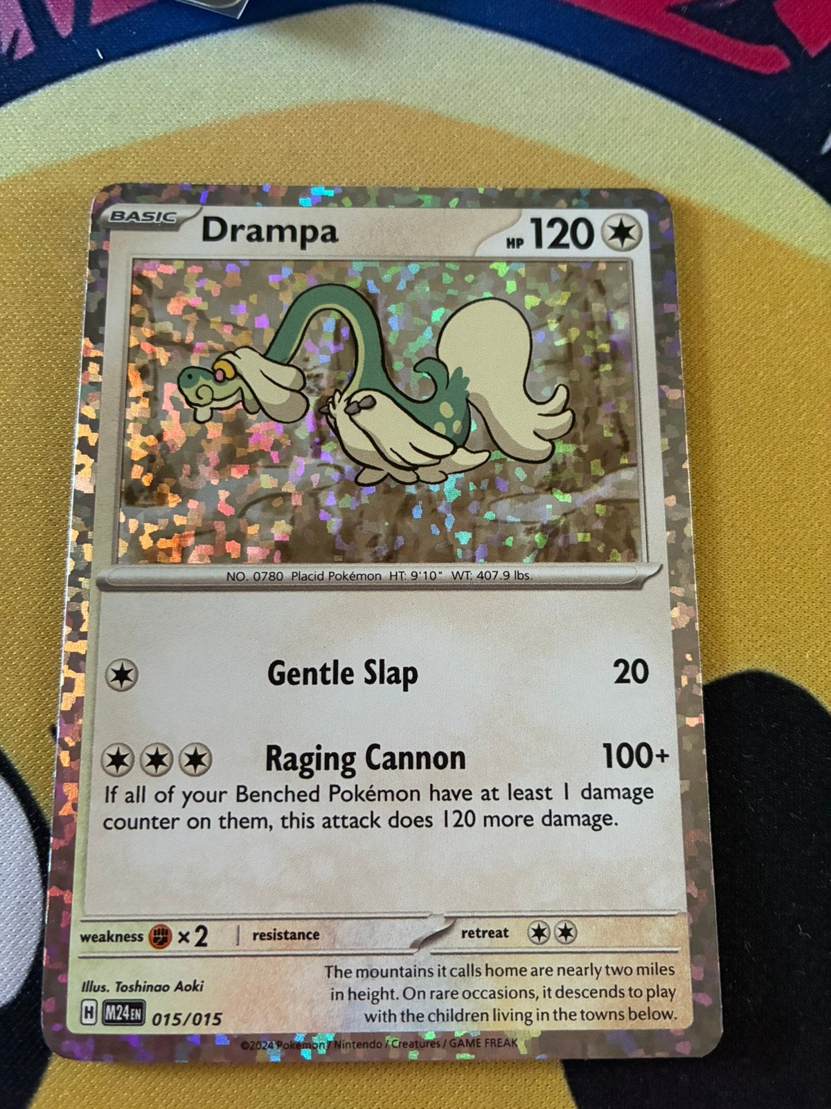 Drampa 015/015 McDonald’s Dragon Discovery 2024 Holo, Ophalen of Verzenden, Gebruikt