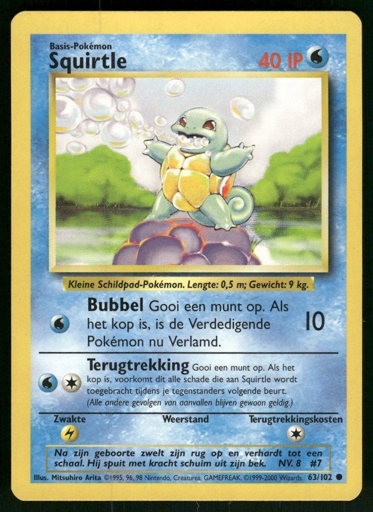 Squirtle 63/102 - Base (NL) (NM), Verzenden, Gebruikt