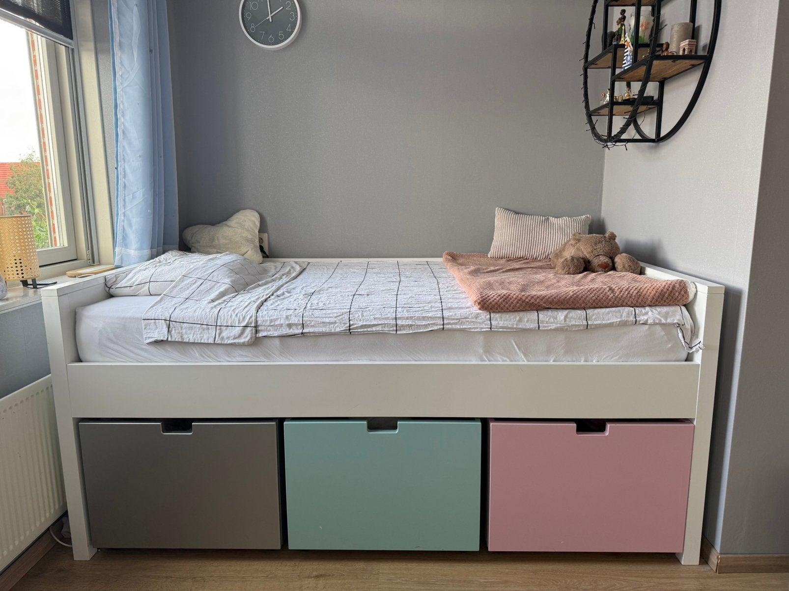 Bopita mix and match bed 120cm en kledingkast 120cm, Ophalen, Matras, 180 cm of meer, 100 cm of meer