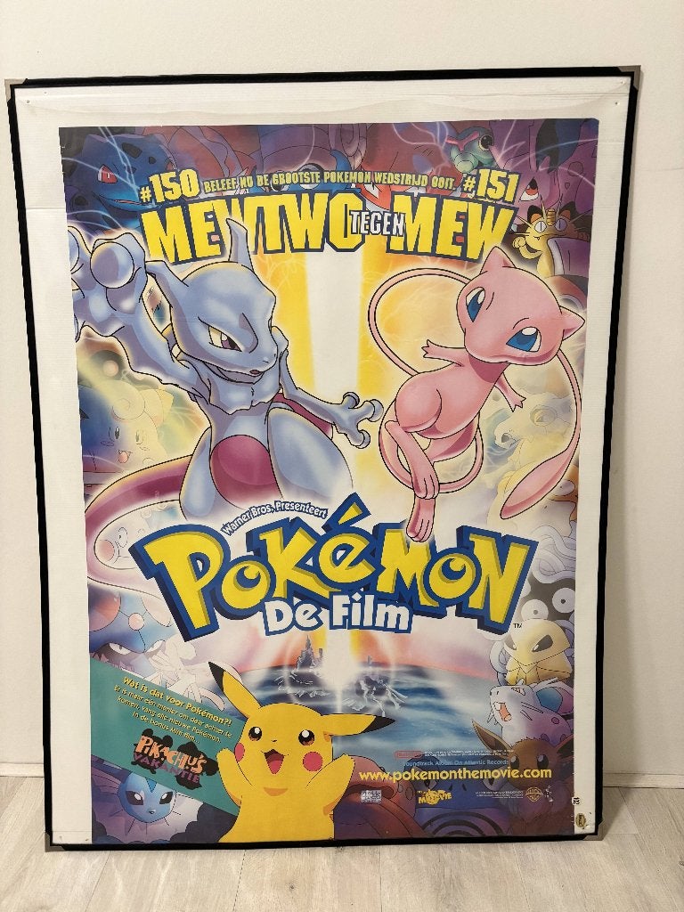 Pokémon De Film - Poster NL 68 x 98 cm (uit 1998), Hobby en Vrije tijd, Ophalen of Verzenden, Gebruikt, Overige typen
