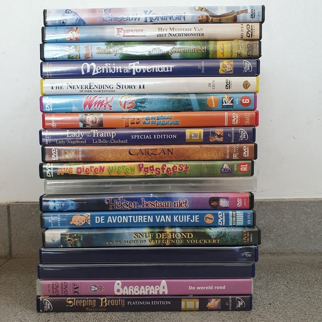 collectie kinderfilms op DVD (18 stuks), Cd's en Dvd's, Dvd's | Kinderen en Jeugd, Gebruikt, Alle leeftijden, Overige genres, Ophalen of Verzenden