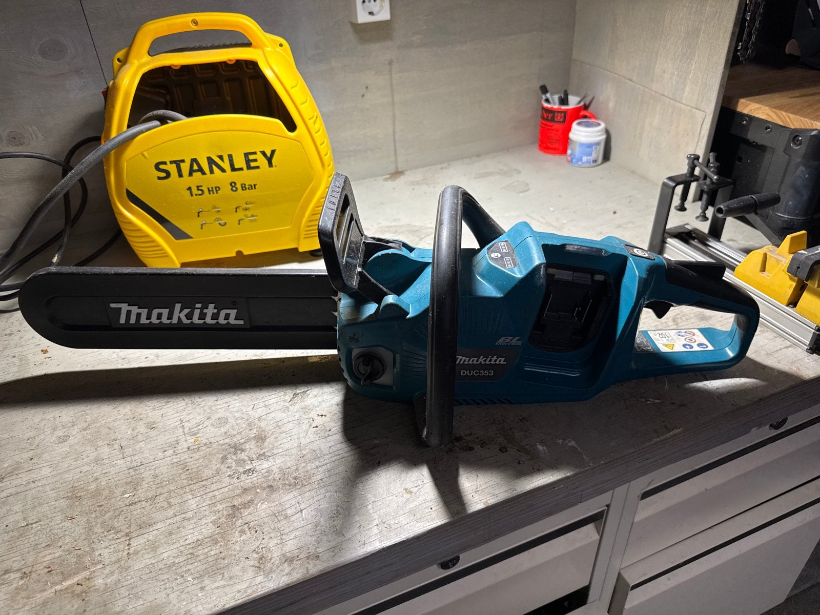 Makita DUC353 Accu Kettingzaag - Zo goed als nieuw, Kettingzaag, Ophalen of Verzenden, Zo goed als nieuw, 30 tot 70 mm