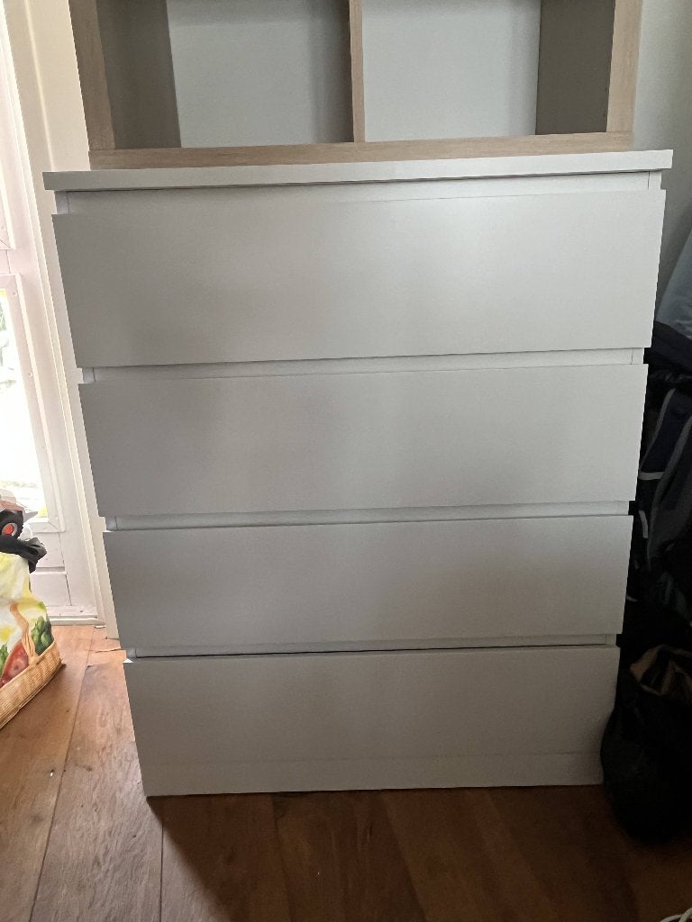Witte kledingkast, Ophalen, 100 tot 150 cm, 50 tot 100 cm, Zo goed als nieuw