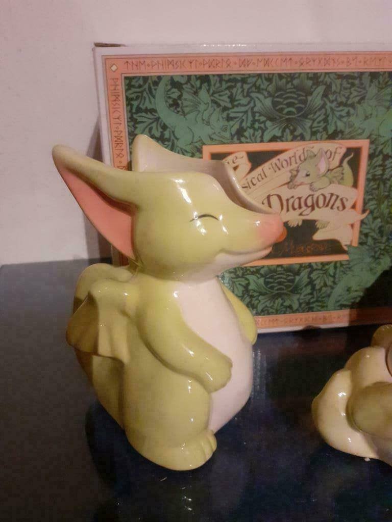 Melk en suiker draak setje van collectible world studio's, Ophalen of Verzenden, Porselein, Overige stijlen, Overige typen