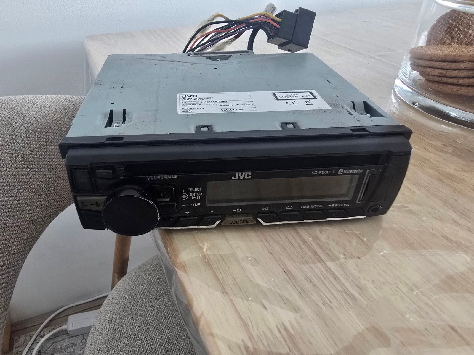 JVC KD-R862BT Autoradio – Bluetooth – USB –, Auto diversen, Ophalen, Zo goed als nieuw