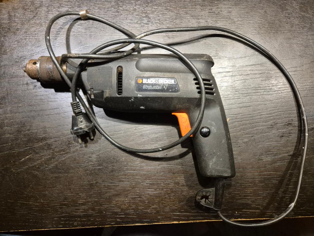 Black & Decker BD162 550W Klopboormachine, Gebruikt, Klopboormechanisme, 400 tot 600 watt, Ophalen