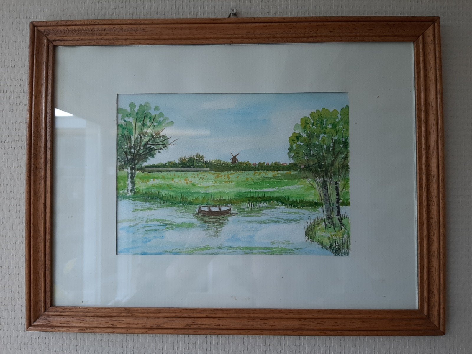 aquarel landschap, Ophalen of Verzenden