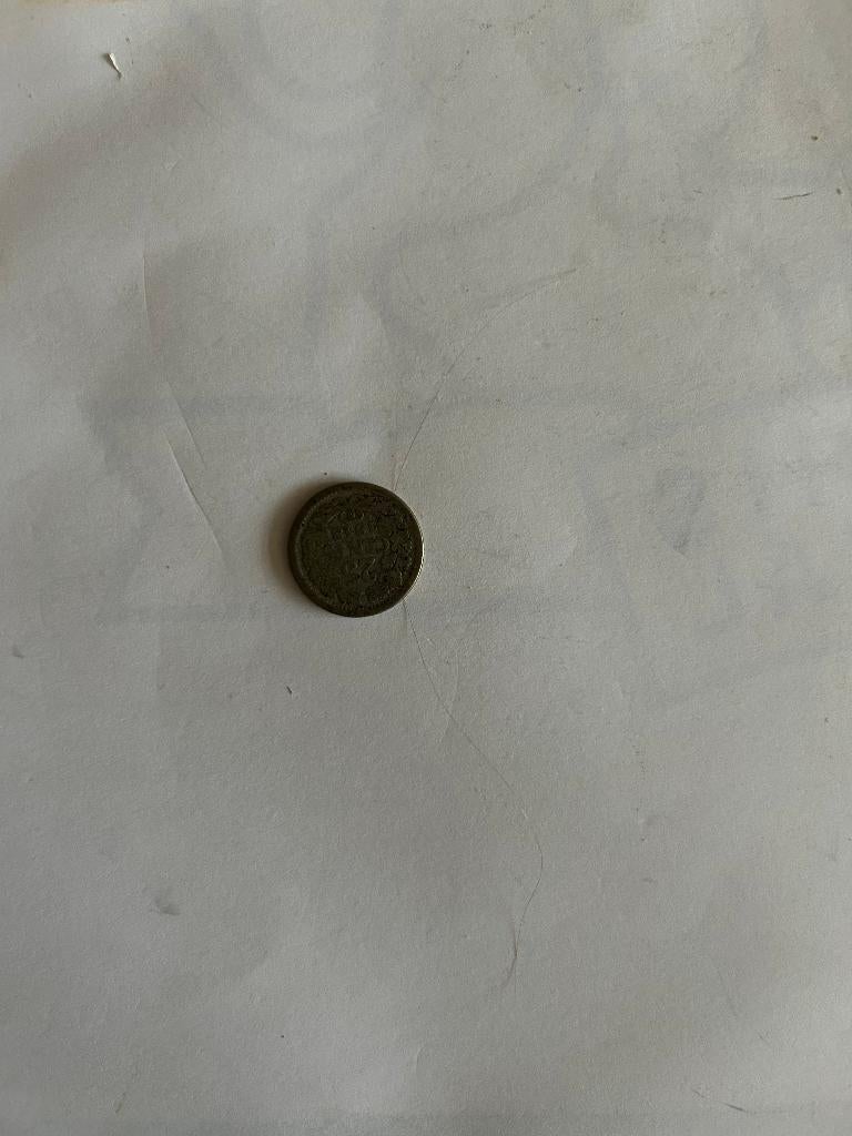 25 cent nederland 1918, Postzegels en Munten, Munten | Nederland, Ophalen of Verzenden, Koningin Wilhelmina, 25 cent