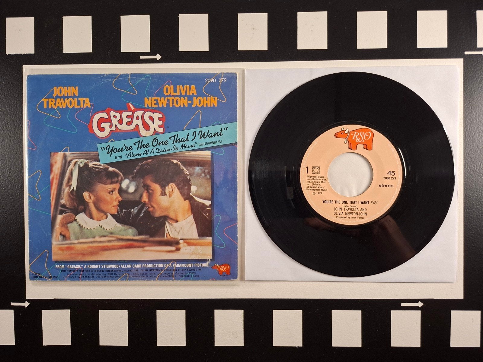 Grease Youre the one that i want single, Gebruikt, 7 inch, Pop, Overige typen
