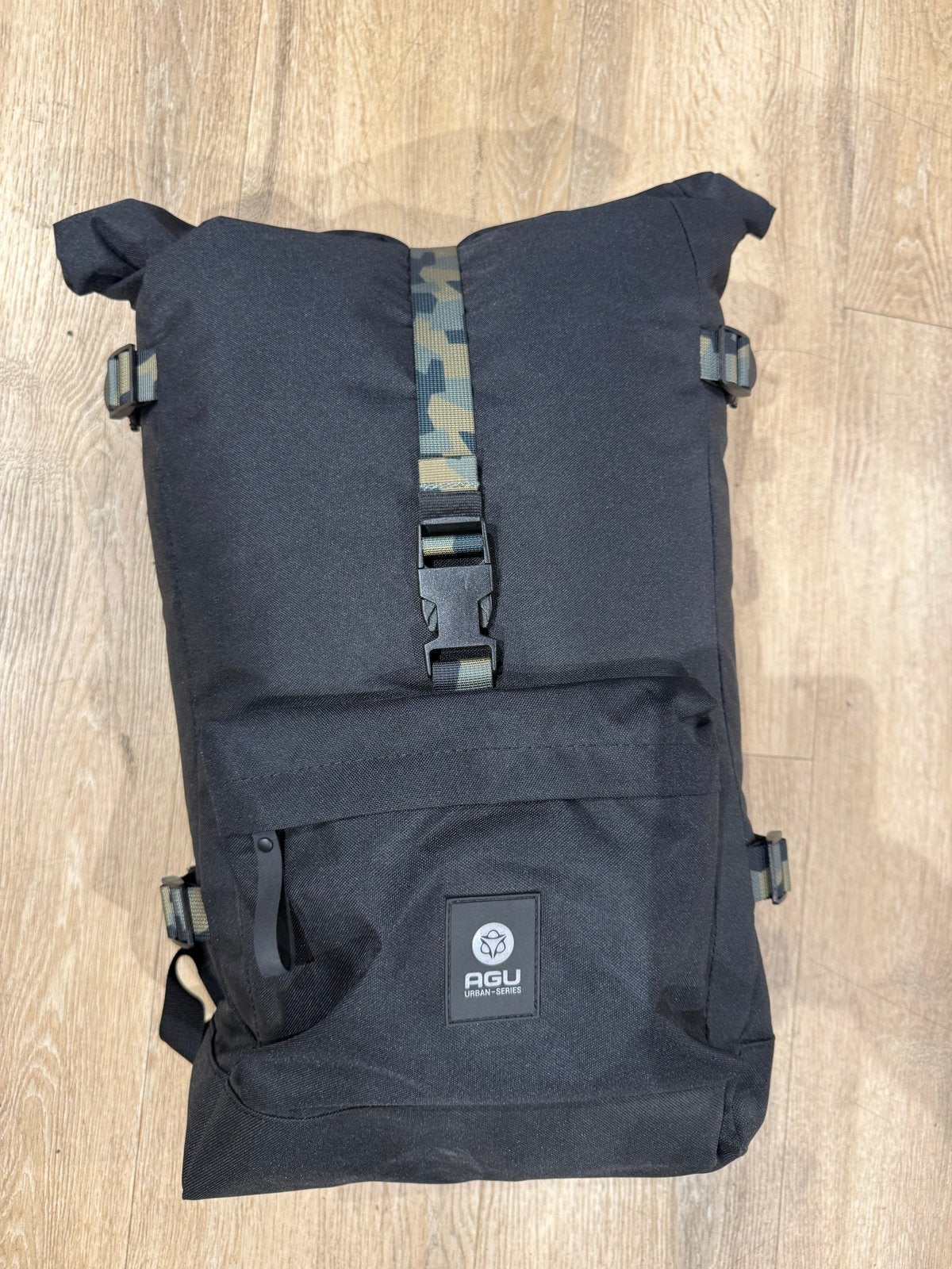 AGU Shelter 18L Rolltop Rugtas Zwart Camo - NIEUW, 25 tot 40 cm, Nieuw, Ophalen of Verzenden, Waterdicht