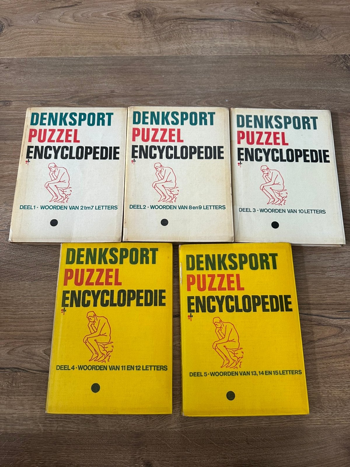 Denksport puzzel encyclopedie deel 1 tm deel 5, Ophalen of Verzenden, Zo goed als nieuw, Puzzelboek
