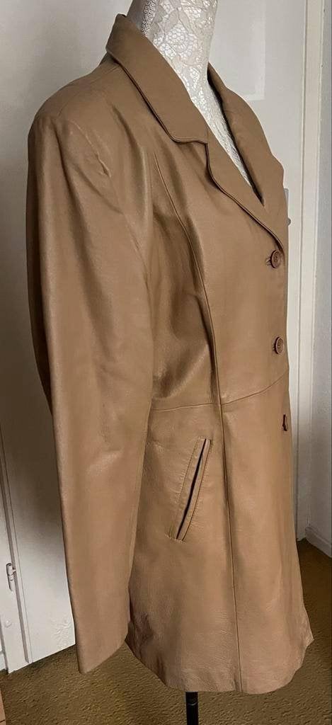 Leren jas van Leatherstyle maat 44 [DM], Ophalen of Verzenden, Zo goed als nieuw, Maat 42/44 (L), Beige