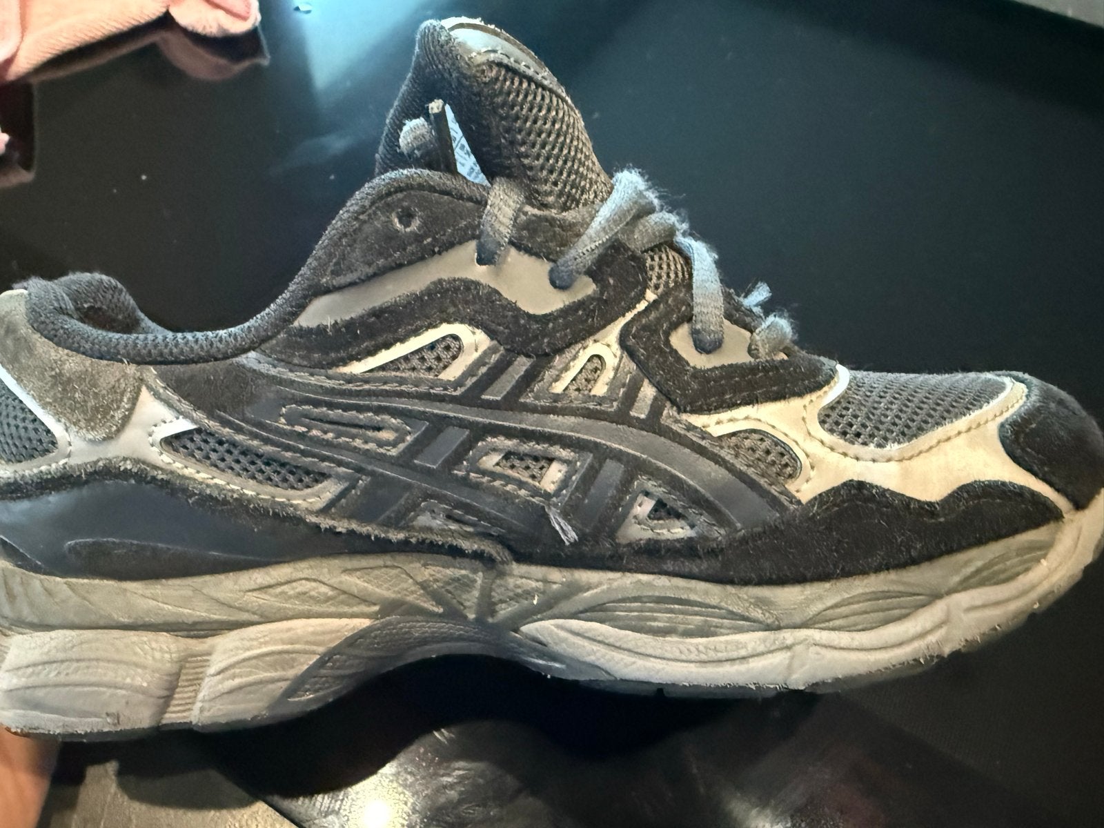 Asics sneakers, maat 39, zwart/grijs, Zwart, Ophalen of Verzenden, Sneakers of Gympen, Gedragen