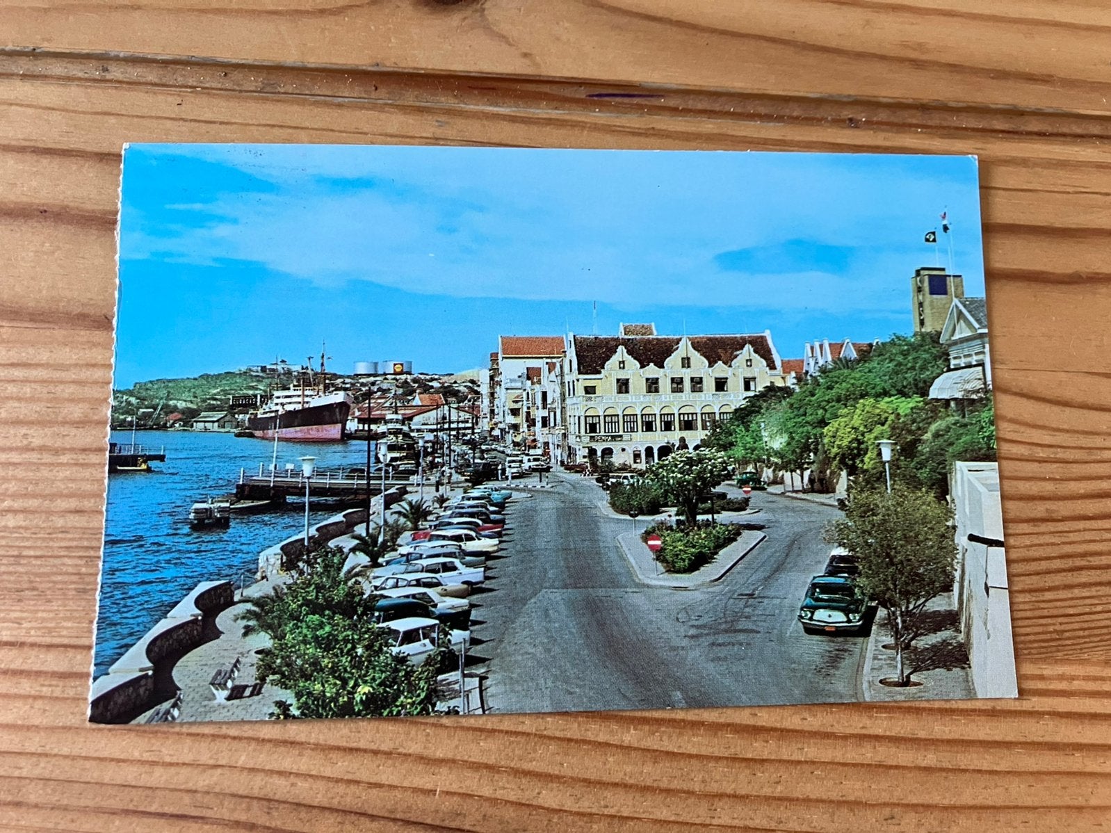 Ansichtkaart Curacao, willemstad, government square, Ophalen of Verzenden, 1960 tot 1980